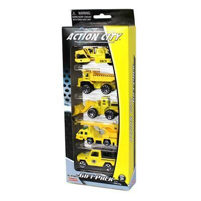 Action City Die-Cast Construction Variety Vehicles - Set of 5