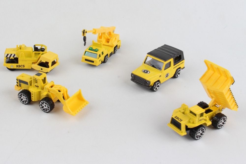 Action City Die-Cast Construction Variety Vehicles - Set of 5