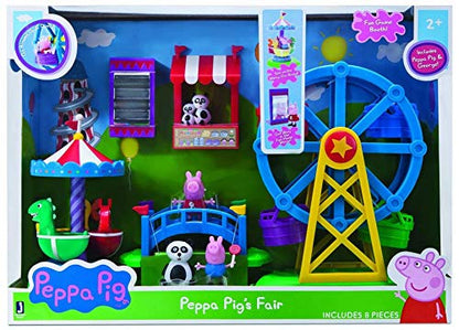 Peppa Pig's Fair Playset with Peppa Pig & George Figures - Includes 8 Pieces