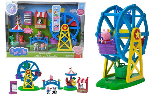 Peppa Pig's Fair Playset with Peppa Pig & George Figures - Includes 8 Pieces