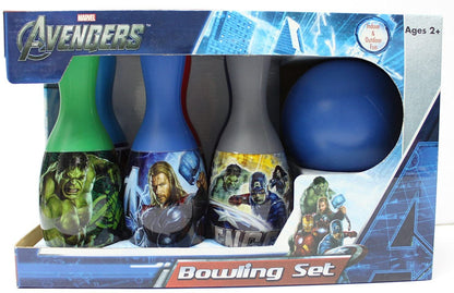 Avengers Bowling Set - Includes 6 Pins & Bowling Ball, Feature: Captain America, Hulk, Thor, Iron Man, Hawkeye and Black Widow