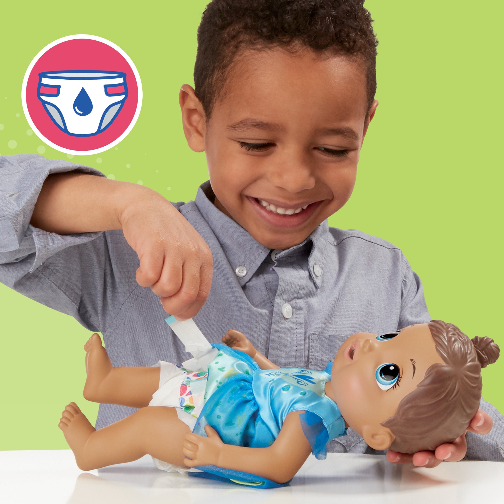 Baby Alive Tea 'n Sparkles Baby Pretend Play Doll, Color-Changing