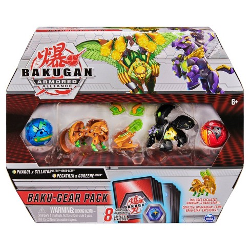 Bakugan Armored Alliance Baku-gear 4-Pack - Bakugan Armored Alliance Baku-Gear 4 Pack - Pharol x Gillator Ultra and Pegatrix