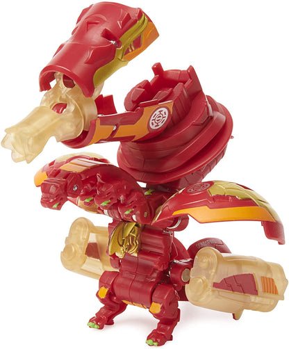 Bakugan Baku-Gear 4-Pack, Fused Sabra x Pyravian Ultra with Baku-Gear and Howlkor x Serpenteze Ultra Collectible Action Figures