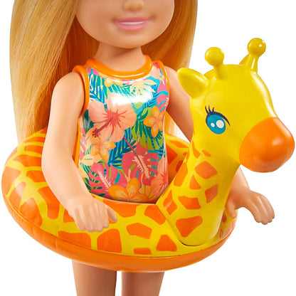 Barbie and Chelsea The Lost Birthday Playset with Chelsea Doll (Blonde, 6-in), Jungle Pet, Floatie and Accessories