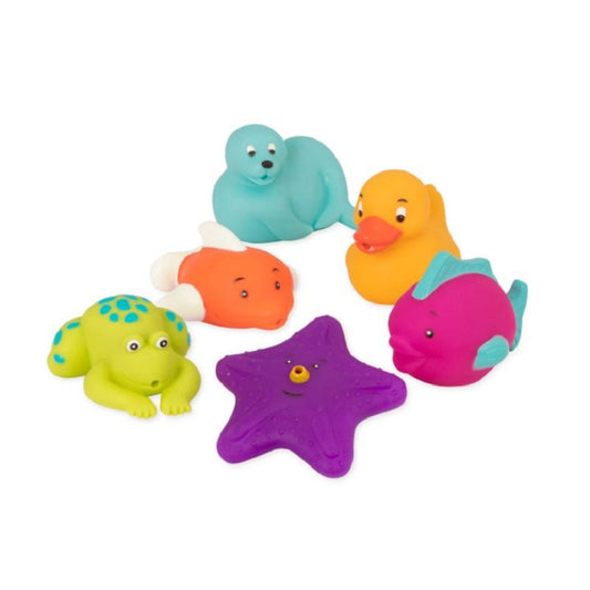 Battat Best Friends Bath Buddies Sea & Lake Animal Splashy Toys Assortment - Pick Yours Favorite Animal