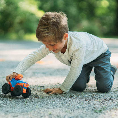 Blippi Monster Truck Mobile - Mini Vehicle with Freewheeling Features Including 2” Character Toy Figure and Cool Hydraulics