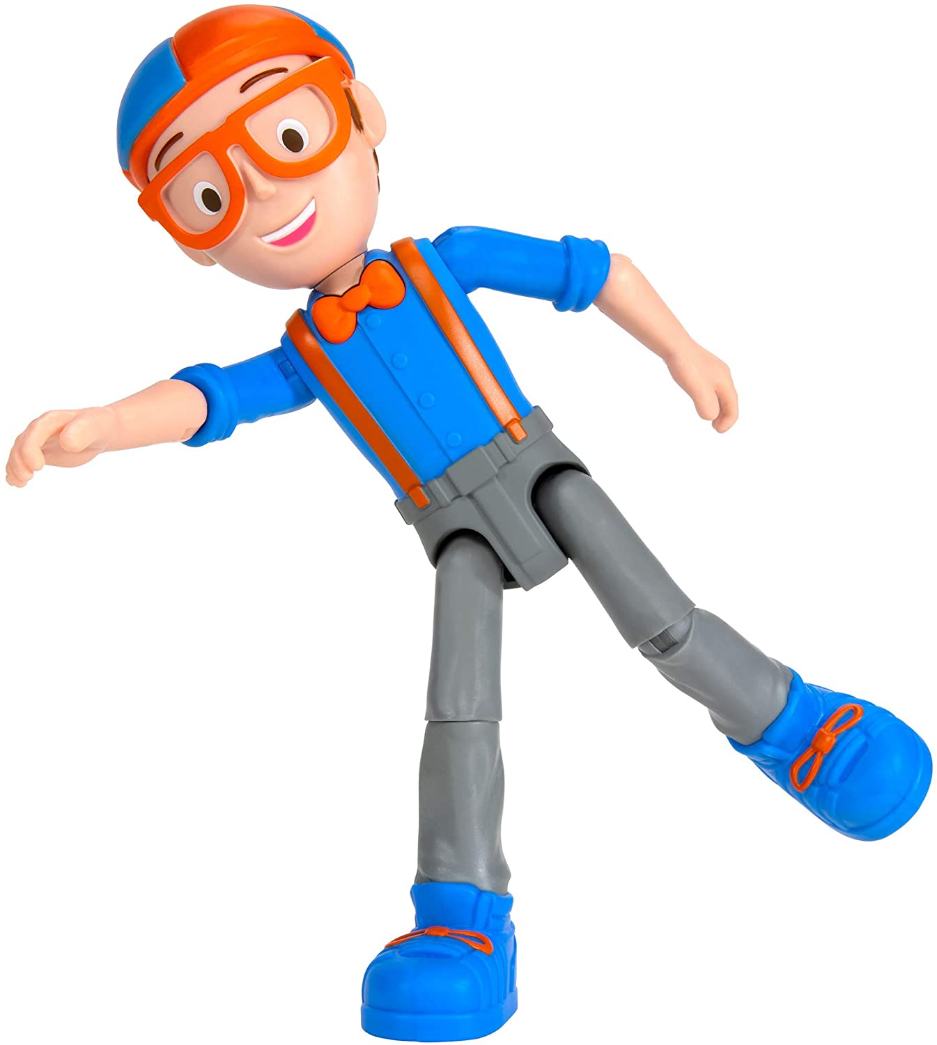 Blippi Talking Figure, 9-inch Articulated Toy with 8 Sounds and Phrases,  Poseable Figure Inspired by Popular YouTube Edutainer