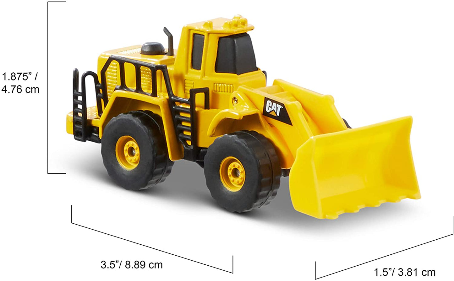 Caterpillar Cat Toys CAT Construction 3 Pack-Wheel Loader/Steam Roller/Excavator, Black