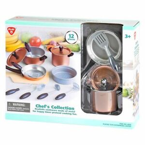 Playgo Chefs Collection Metal Cookware 12 Piece Set