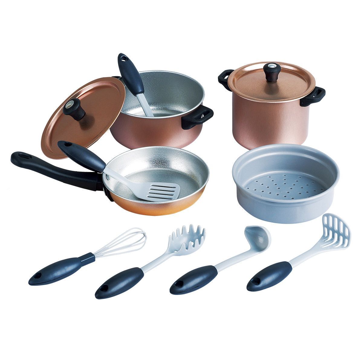 Playgo Chefs Collection Metal Cookware 12 Piece Set