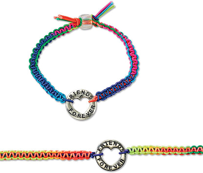 Creativity for Kids Friends Forever Bracelet Craft Kit - Create DIY 6 Friendship Charm Bracelets