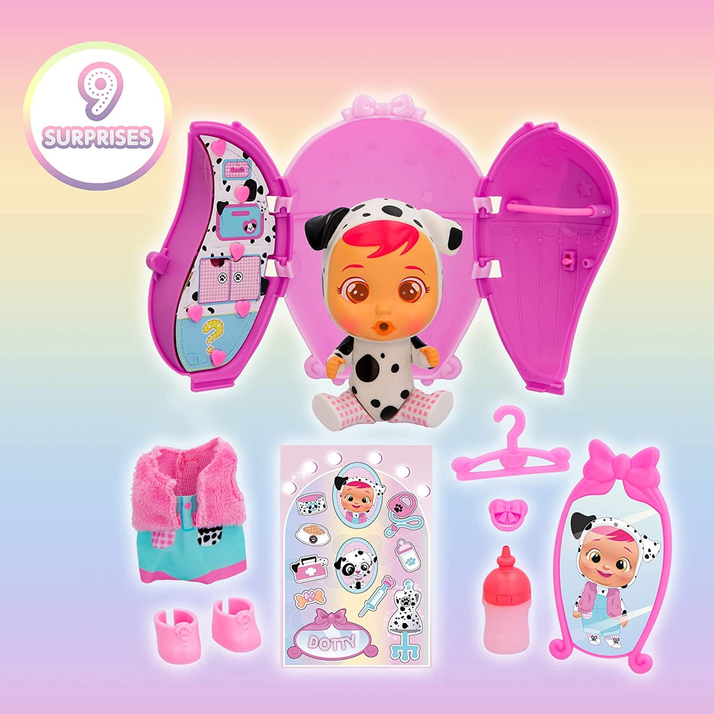 Cry Babies Magic Tears - Dress Me Up Series | 8 Surprise Accessories, Surprise Doll Wave 2