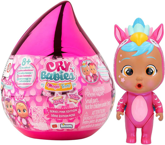 Cry Babies Magic Tears Pink Edition - Special Edition Series 8 Surprises, 8+ to Collect