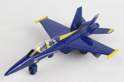 Daron F-A-18 Hornet Blue Angels Jet Toy with Pull Back Action