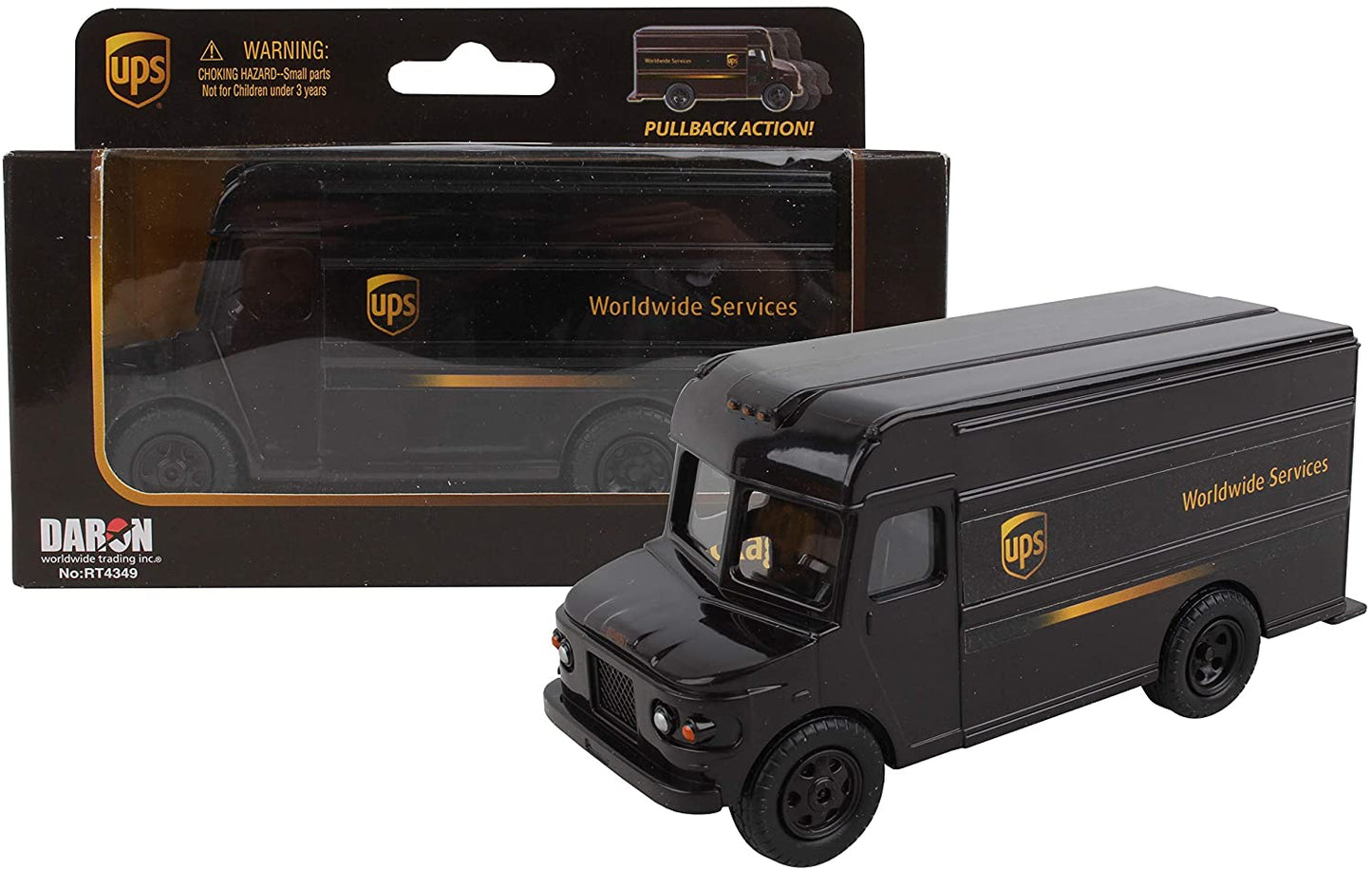 UPS Worldwide Pullback Truck Die-cast - Great Vehicle Collector Fan Gift