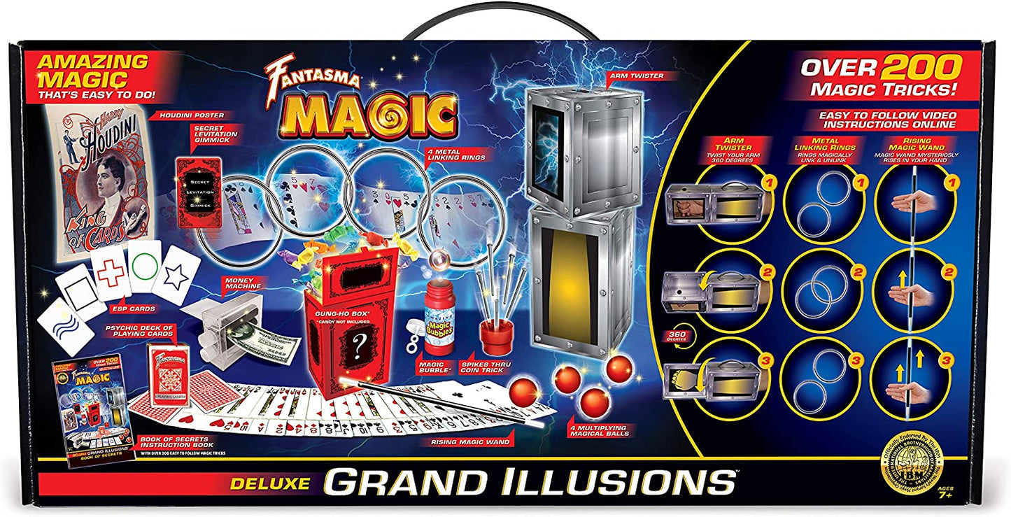 Fantasma Deluxe Grand Illusions Magic Set with 200+ Tricks to Learn (78EUD) – Great Value Magic Kit