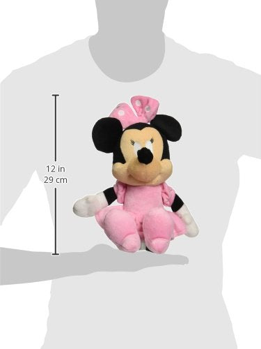 Disney Baby Minnie Mouse Stuffed Animal Plush with Jingle & Crinkle Sounds, 12 Inches