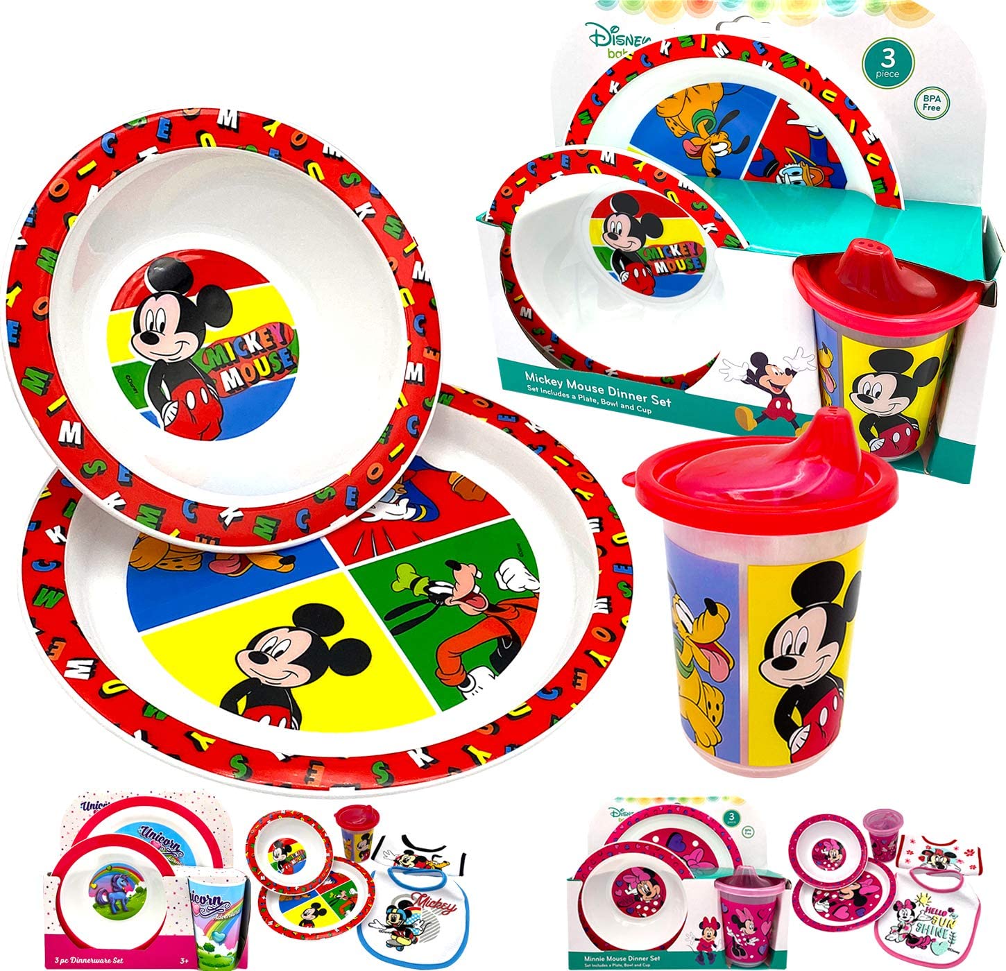 Mickey mouse outlet dinnerware