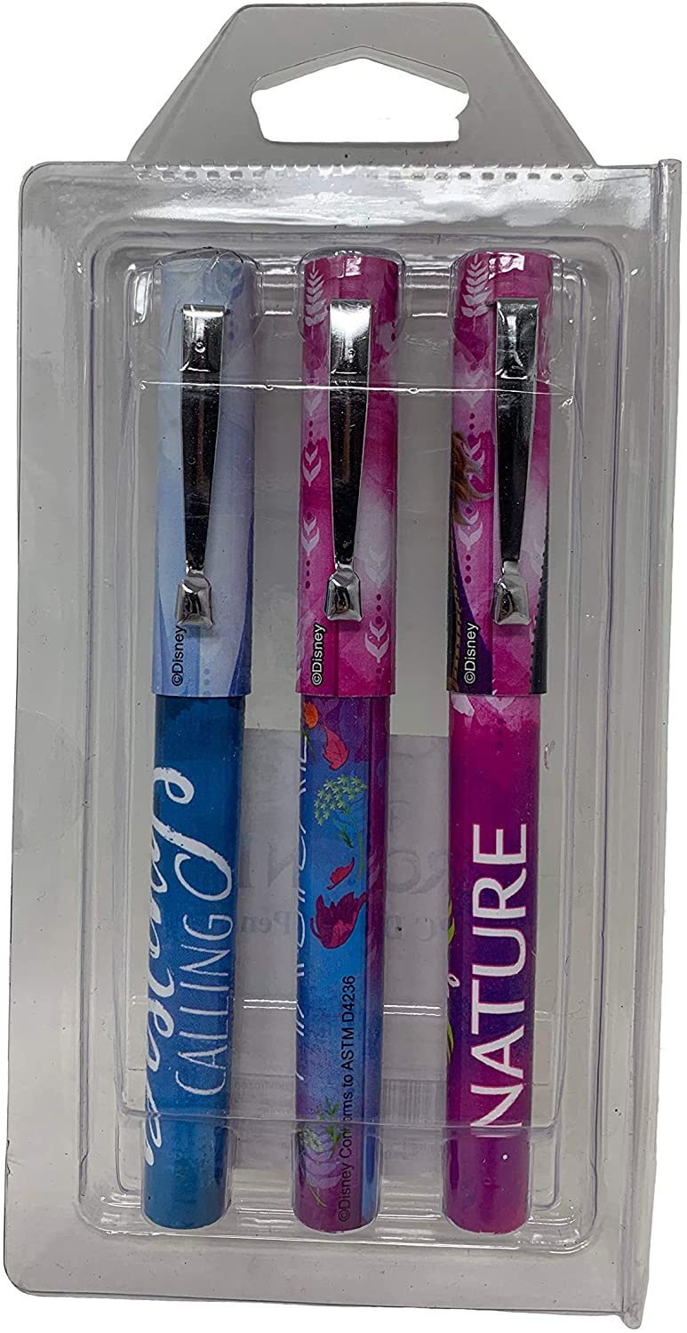 Disney Frozen Ballpoint Pen - Black Ink, 3 Pack Featuring Elsa, Anna and  Olaf (Disney Frozen School Supplies)