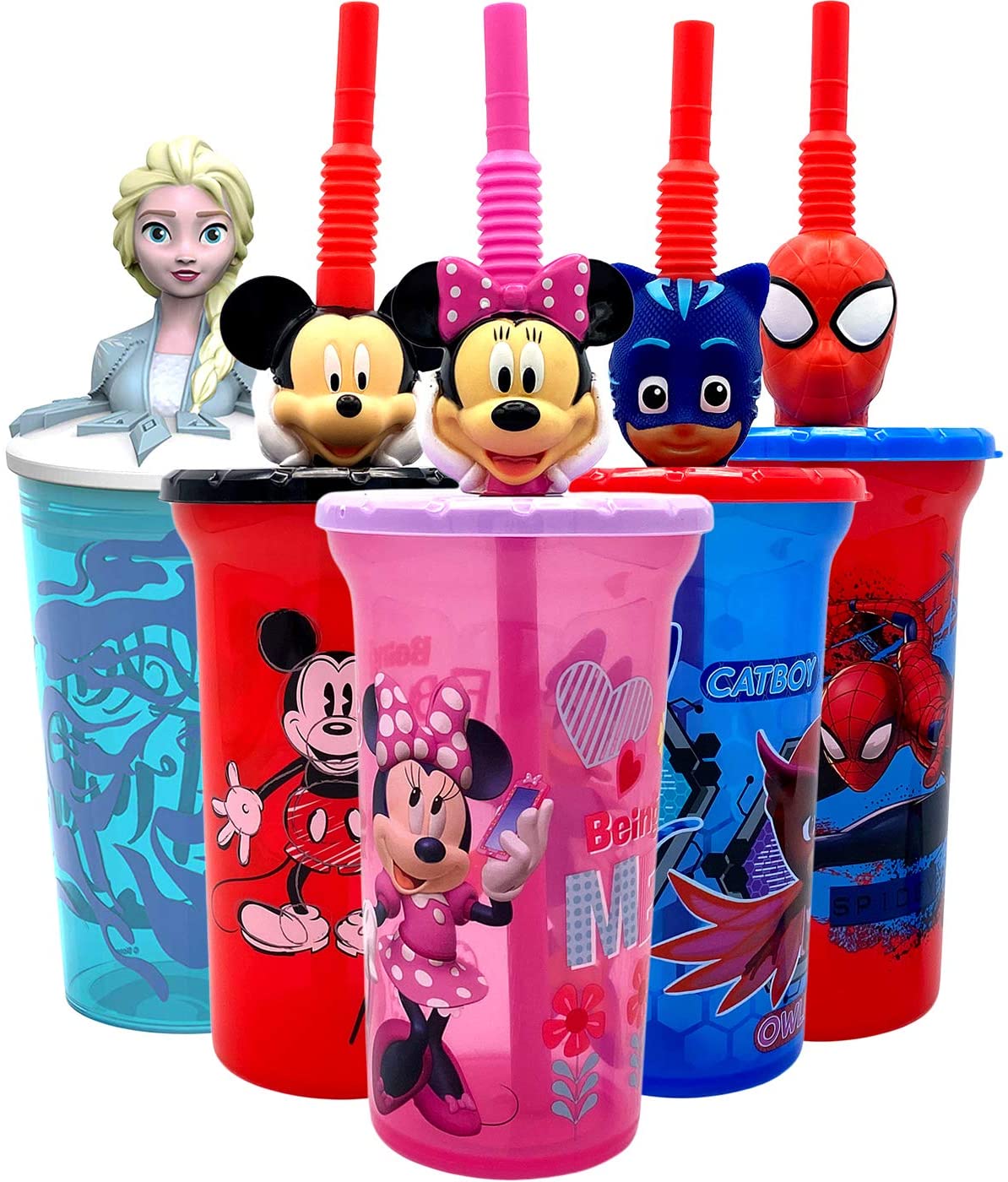 Disney Minnie Mouse 15oz Buddy Sip Tumbler Cup with Lid & Straw, BPA-Free