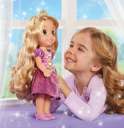 My First Disney Princess Sparkle Collection Large Toddler 14" Doll - Rapunzel ,Ariel, Belle, Cinderella