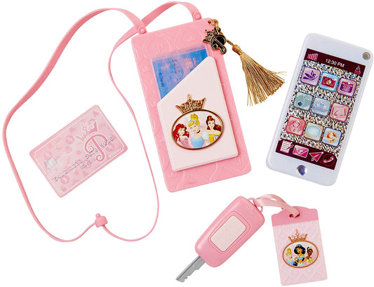 Disney Princess Style Collection On-The-Go Play Smartphone with Led Lights, Sounds & Cross Body Strap for Girls Ages 3+