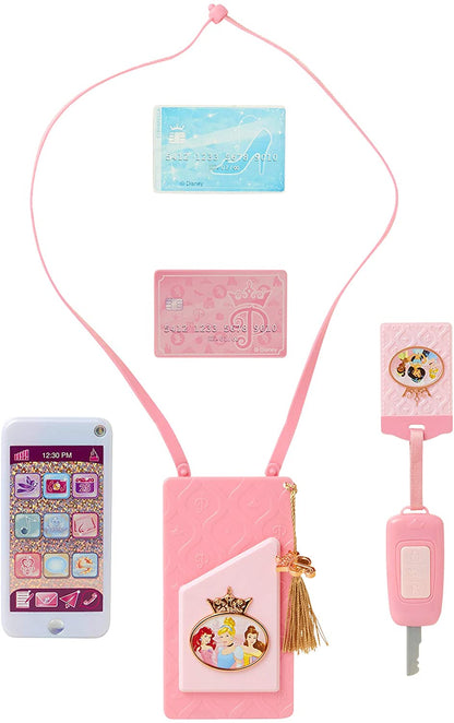 Disney Princess Style Collection On-The-Go Play Smartphone with Led Lights, Sounds & Cross Body Strap for Girls Ages 3+