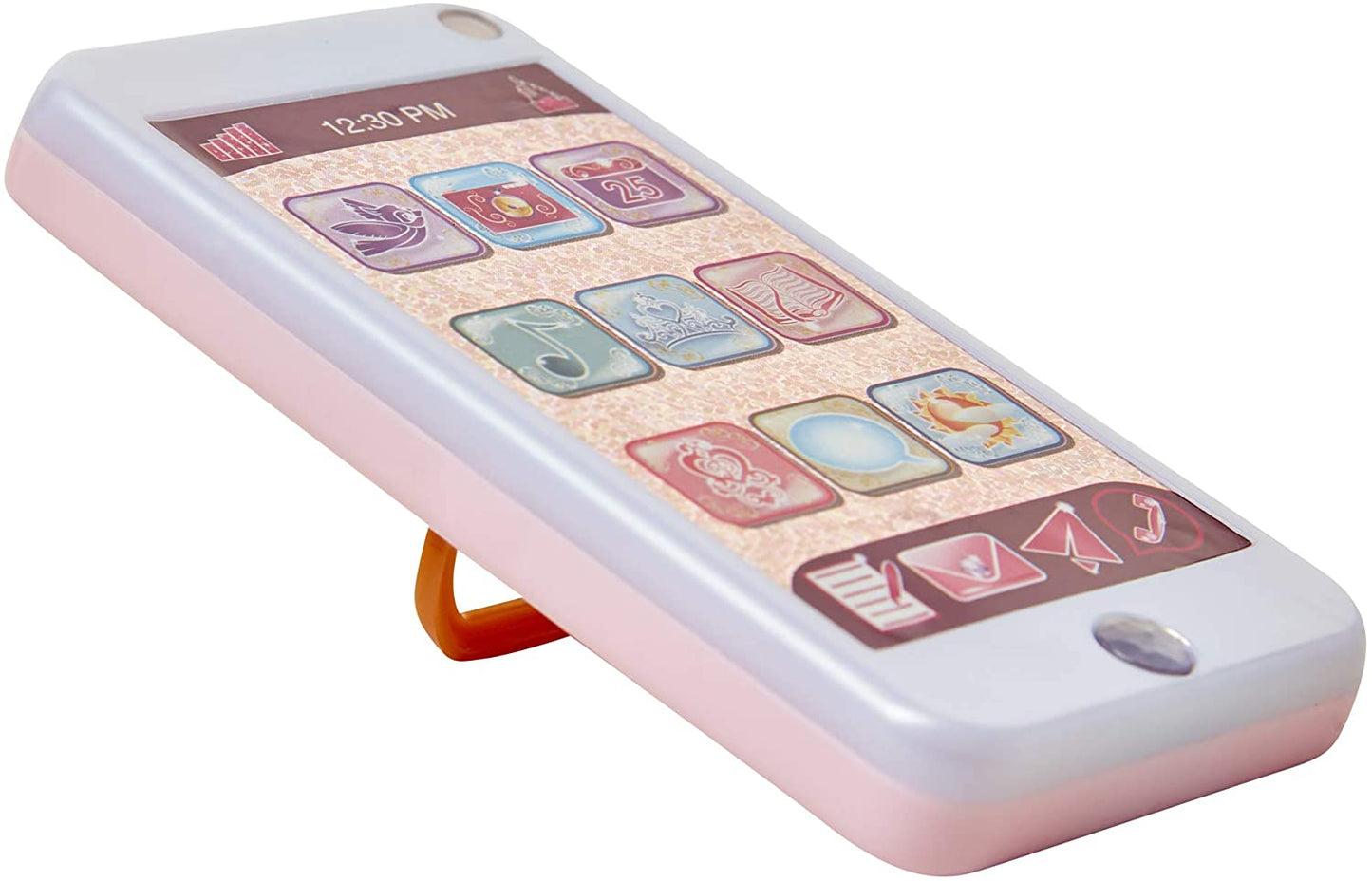 Disney Princess Style Collection On-The-Go Play Smartphone with Led Lights, Sounds & Cross Body Strap for Girls Ages 3+