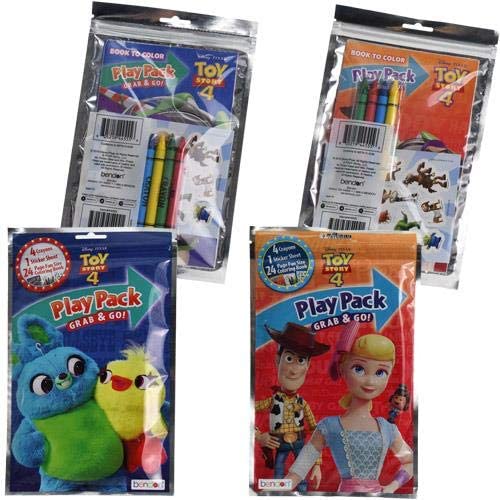 Disney Toy Story 4 Play Pack Grab and Go Activity Kit - Woody & Barbie –