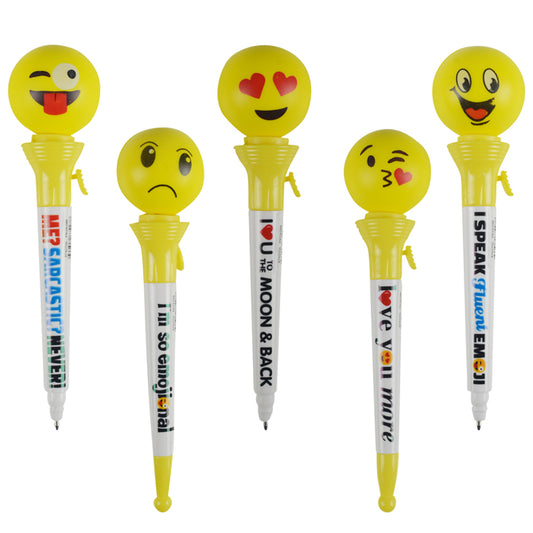 Emoji Pop-Up Smile Pen - Emoticon Pens -  Great Gift For Birthday Prizes, School Reward (1Pcs)