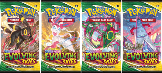 Pokemon Official TCG: Evolving Skies Booster Pack (10 Cards in a pack) 1Pack