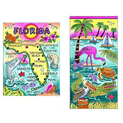 Florida Greeting Souvenir Pen Map - Rotating View Best Of Florida Souvenir/Gift Pen 1 Count