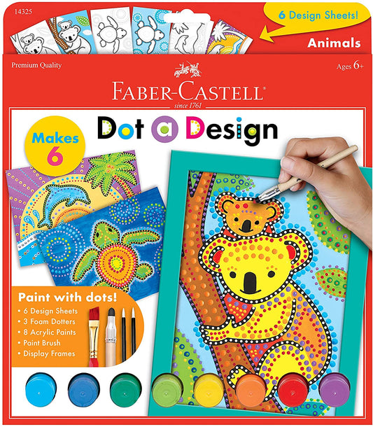 Faber-Castell Do-Art Dot a Design Animals - Complete Paint Set