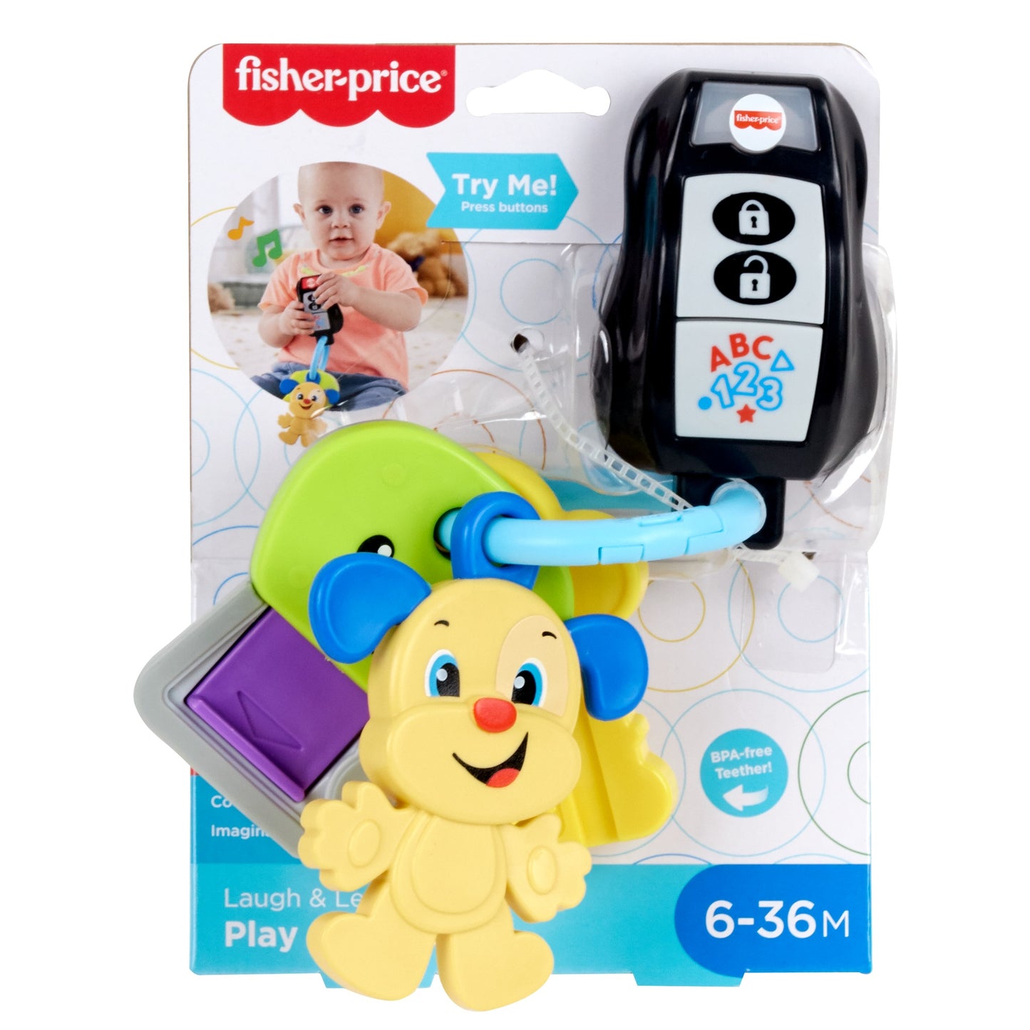 Fisher-Price Laugh & Learn Play & Go Car Keys Musical Infant Toy