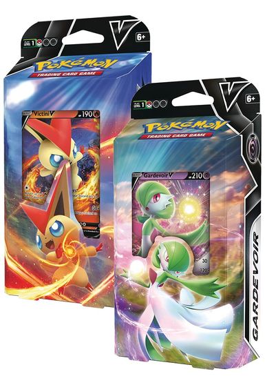 2021 Pokemon VICTINI V & GARDEVOIR V - V Battle Deck Theme Cards, 60 Card Decks