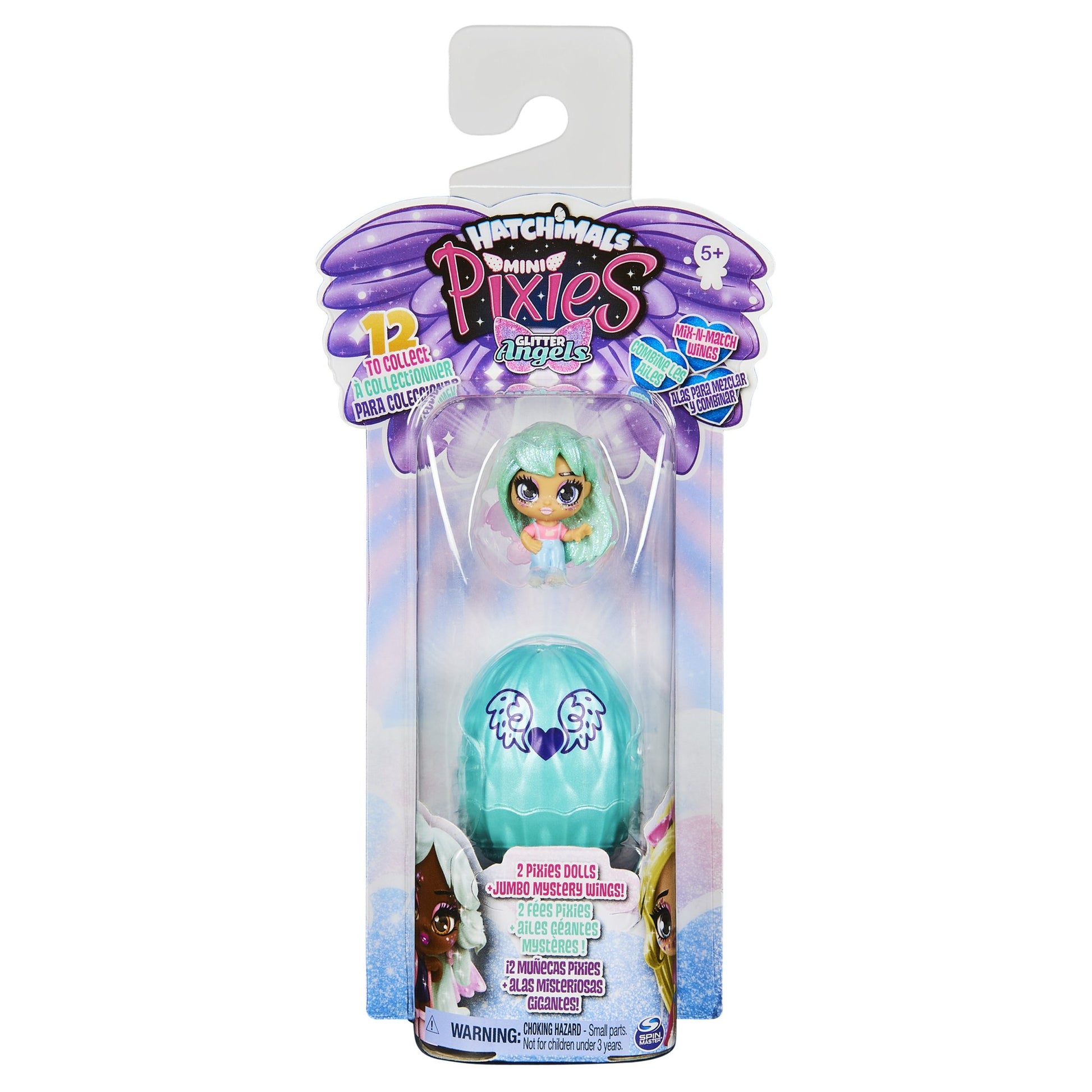 Hatchimals Mini Pixies 2-Pack, 1.5-inch Collectible Dolls with Mix and  Match Wings (Styles May Vary) 