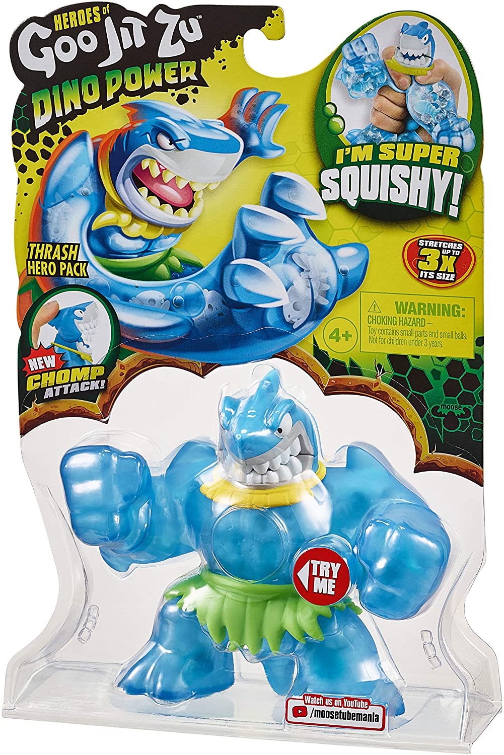 Heroes of Goo Jit Zu Dino Power Action Figure Thrash The Shark sunnytoysngifts