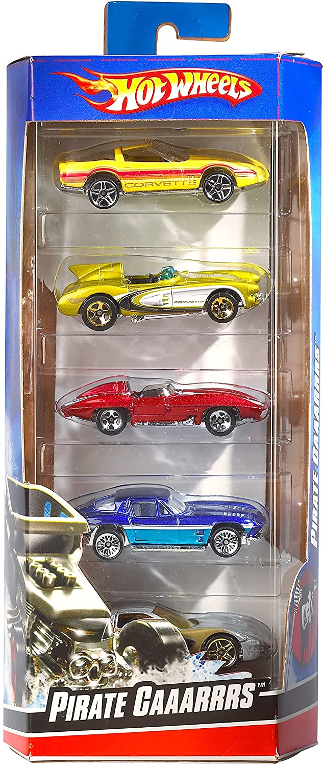 Hot Wheels 5-Pack, 1:64 Scale Die-cast Vehicles [Styles May Vary]