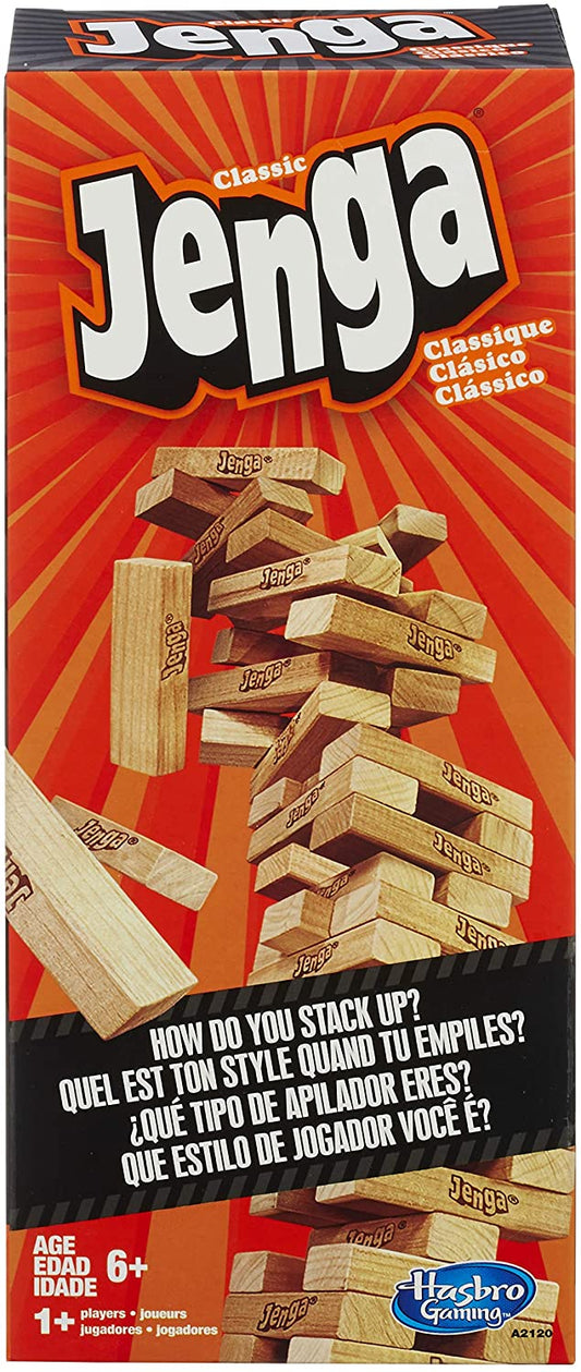 Classic Jenga Game with Genuine Hardwood Blocks Tower Game