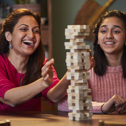 Classic Jenga Game with Genuine Hardwood Blocks Tower Game