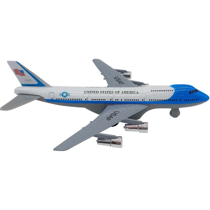 Die Cast Metal Passenger or Cargo Jumbo Jet - Pullback Airplanes Toys - Opening Doors Collection Planes , Assorted Colors 1Pcs