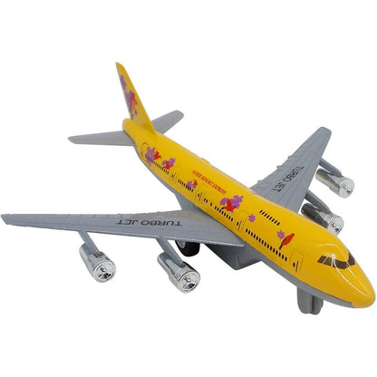 Die Cast Metal Passenger or Cargo Jumbo Jet - Pullback Airplanes Toys - Opening Doors Collection Planes , Assorted Colors 1Pcs