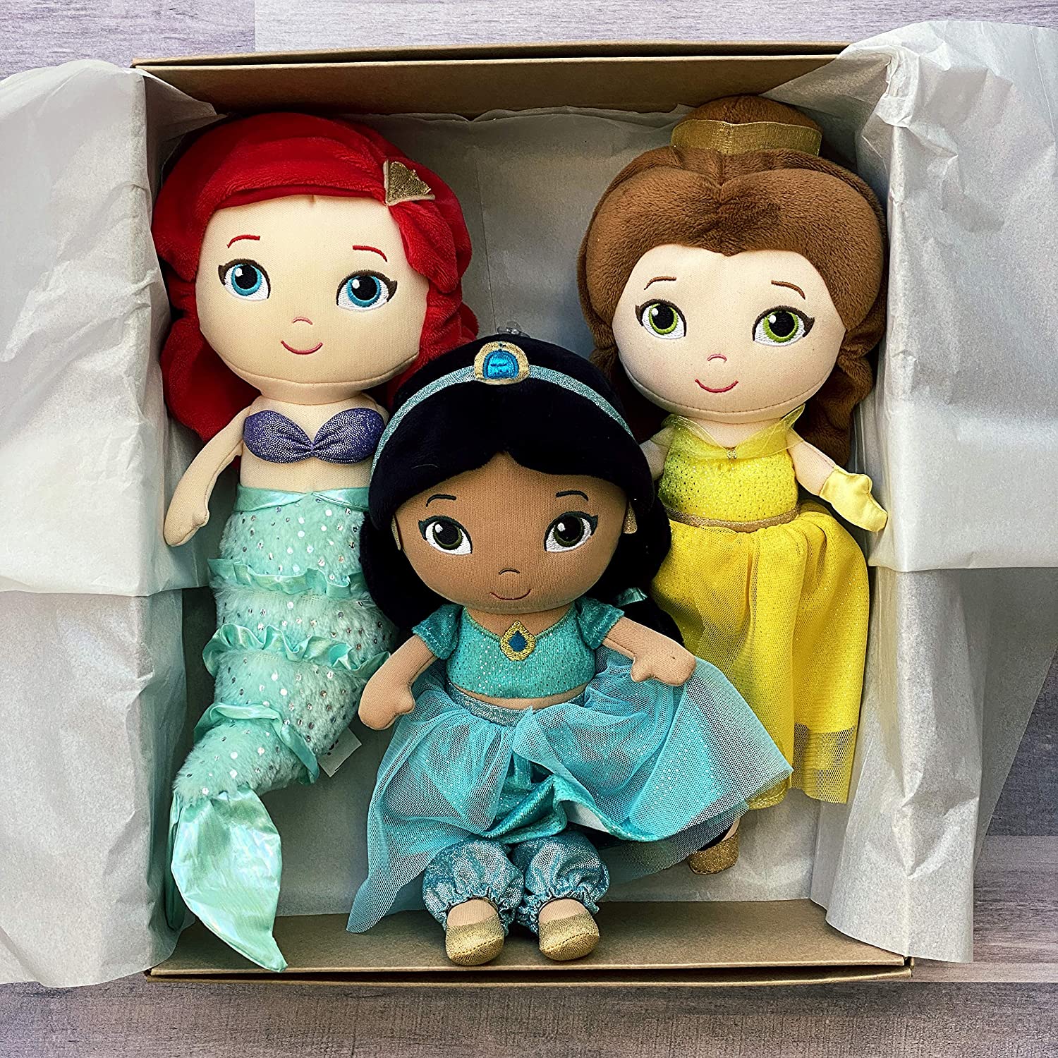 KIDS PREFERRED Disney Princess Belle 12” Plush Doll with Sounds –