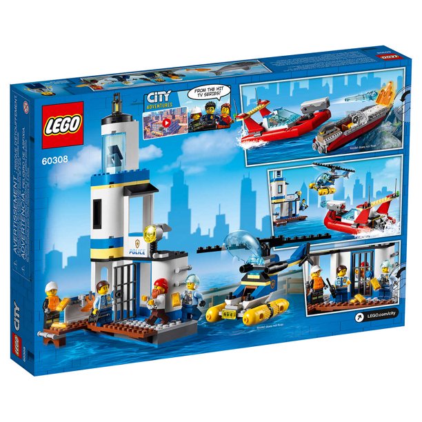 LEGO City 60308 Seaside Police and Fire Mission 297 Piece Building