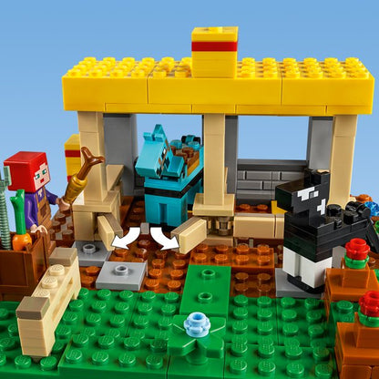 LEGO Minecraft The Horse Stable 21171 Building Toy Featuring a Skeleton Horseman (241 Pieces)