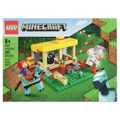 LEGO Minecraft The Horse Stable 21171 Building Toy Featuring a Skeleton Horseman (241 Pieces)