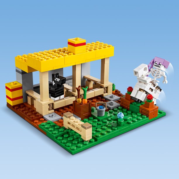 LEGO Minecraft The Horse Stable 21171 Building Toy Featuring a Skeleton Horseman (241 Pieces)