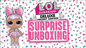 LOL Surprise Deluxe Present Surprise Series 2 Slumber Party Theme with Exclusive Doll & Lil Sister