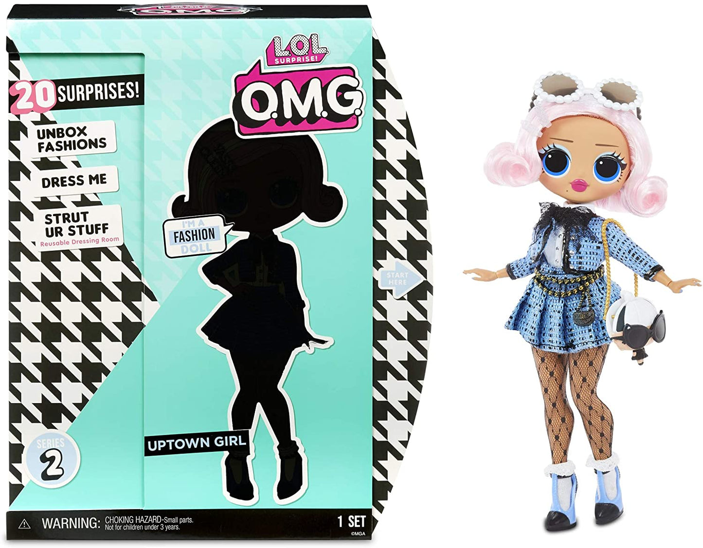 LOL Surprise OMG Sunshine Gurl Fashion Doll - Dress Up Doll Set With 20  Surprises for Girls and Kids 4+ 